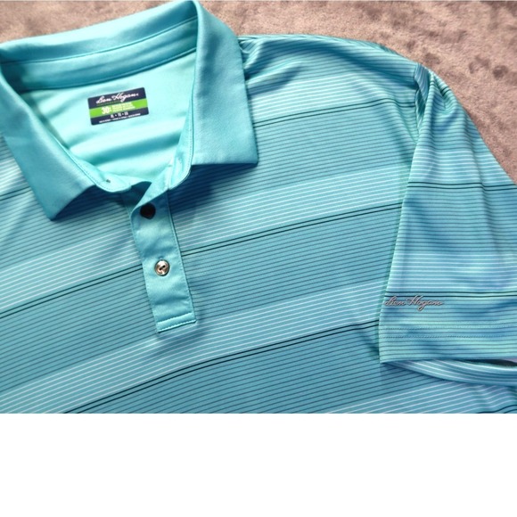 Other - Ben Hogan Golf Polo Shirt Size XL Green Striped Breathable Golf